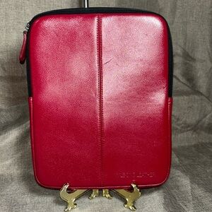 Wilsons Leather iPad and/or Tablet Sleeve, Red, 8.25" L x 10.25'” H x 1” W
